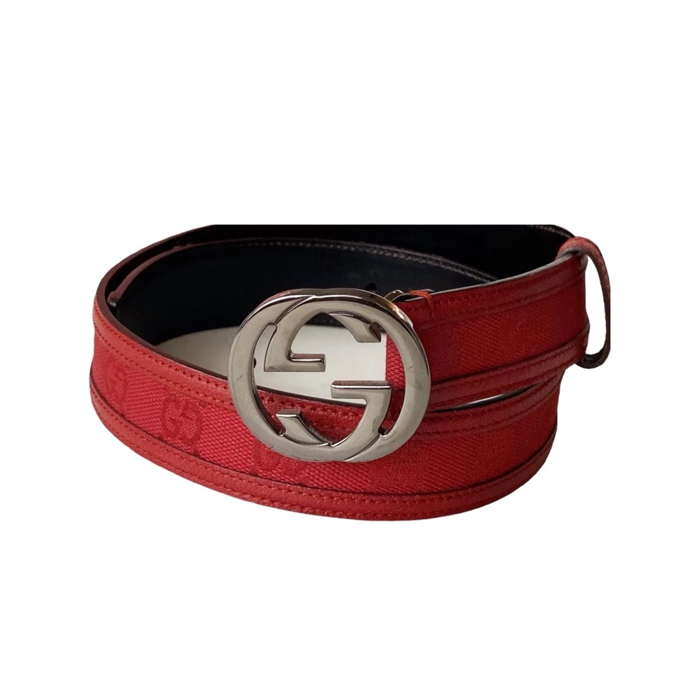 Gucci GG Monogram Canvas Belt Size 65/26